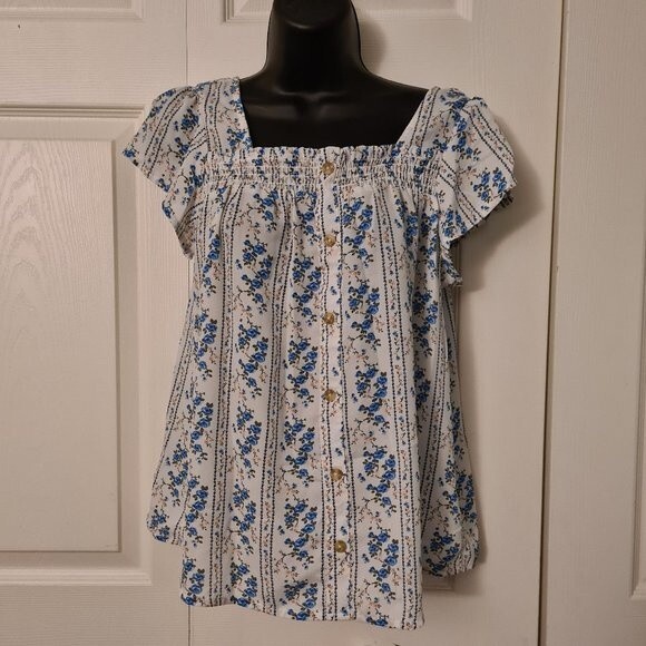 No Boundaries Tops - No Boundaries Floral Top / Size: L (11-13)
